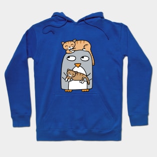 Crazy Cat Penguin Hoodie